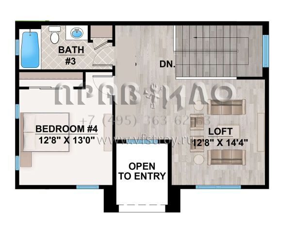 Проект двухэтажного дома с гаражом на две машины в прибрежном стиле S5-279 (207-00127)