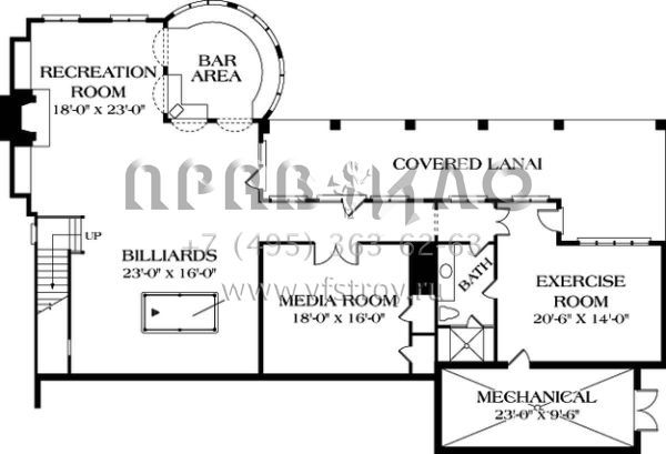 Проект двухэтажного дома с гаражом на три и более машин в английском стиле S5-811 (3323-00532)