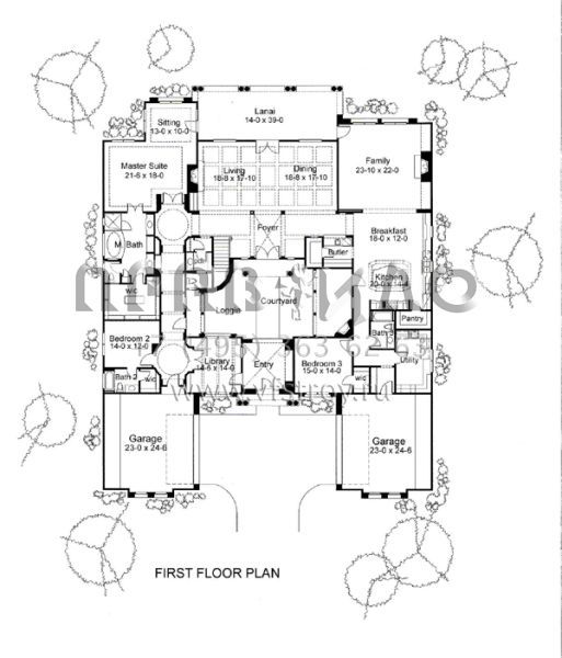 Проект двухэтажного дома с гаражом на три и более машин в американском стиле S5-632 (9401-00038)