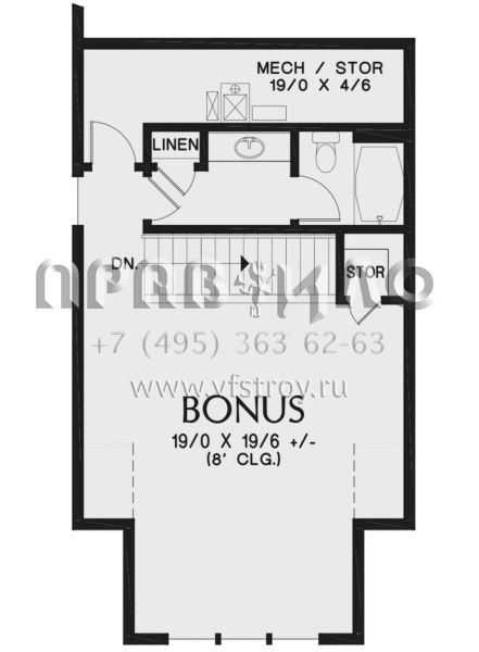 Проект одноэтажного дома с гаражом на три и более машин в американском стиле S5-227 (2559-00827)