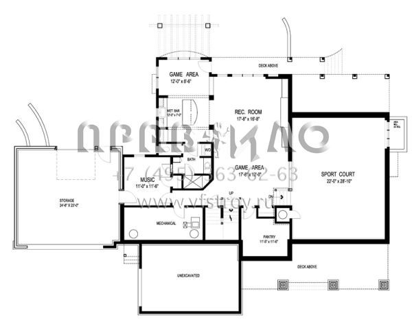Проект двухэтажного дома с гаражом на три и более машин в американском стиле S5-496 (036-00224)