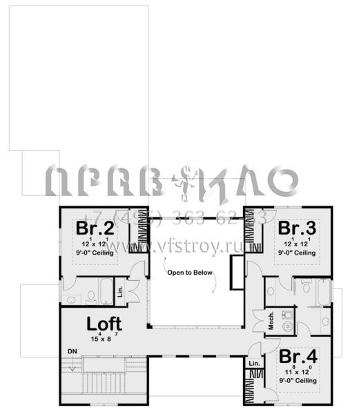 Проект двухэтажного дома с гаражом на две машины в современном стиле S5-278 (963-00392)