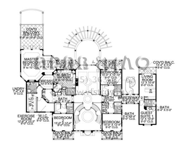 Проект двухэтажного дома с гаражом на три и более машин в современном стиле S5-641 (168-00092)