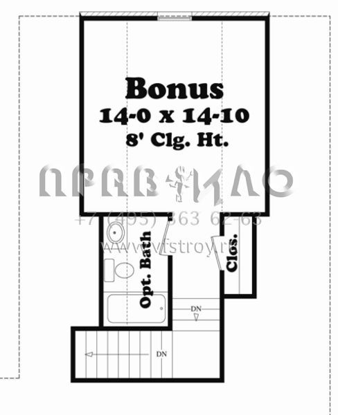 Проект одноэтажного дома с гаражом на две машины в английском стиле S5-223 (041-00050)