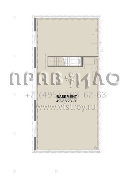 Проект одноэтажного дома без гаража в современном стиле S5-118 (1462-00096)