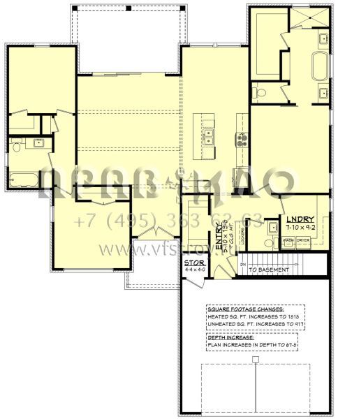 Проект одноэтажного дома с гаражом на две машины в современном стиле S5-165 (041-00301)