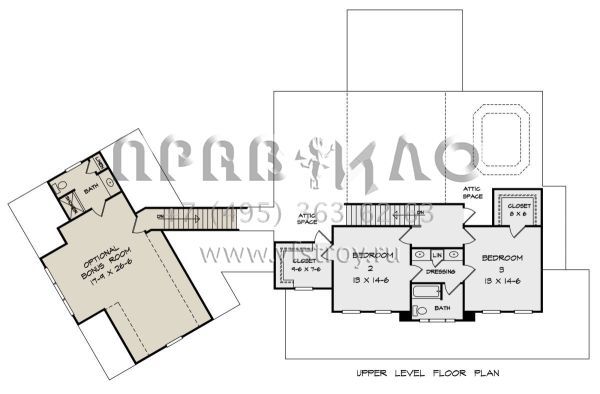 Проект двухэтажного дома с гаражом на две машины в стиле Ранчо S5-240 (6082-00175)