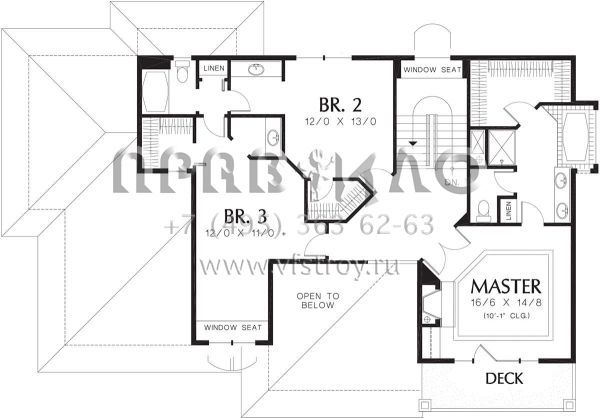 Проект двухэтажного дома с гаражом на три машины в цокольном этаже S5-320 (2559-00507)