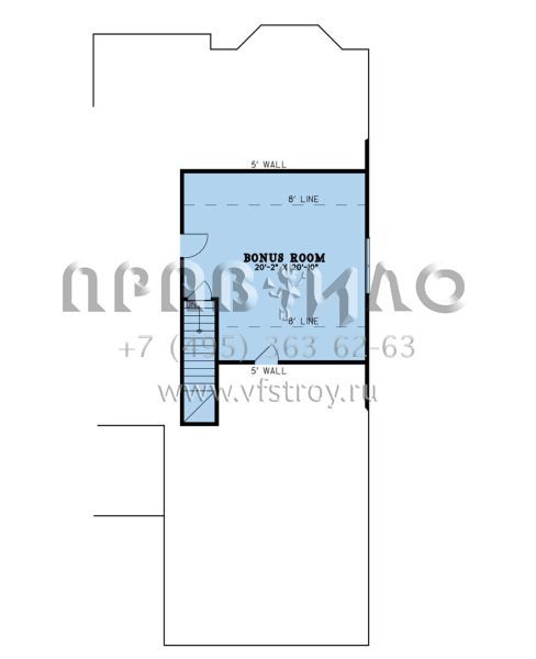 Проект одноэтажного дома с гаражом на две машины в стиле Ранчо S5-252 (8318-00197)