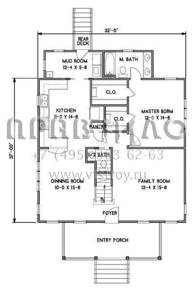 Проект двухэтажного дома без гаража в современном стиле S5-166 (4351-00013)