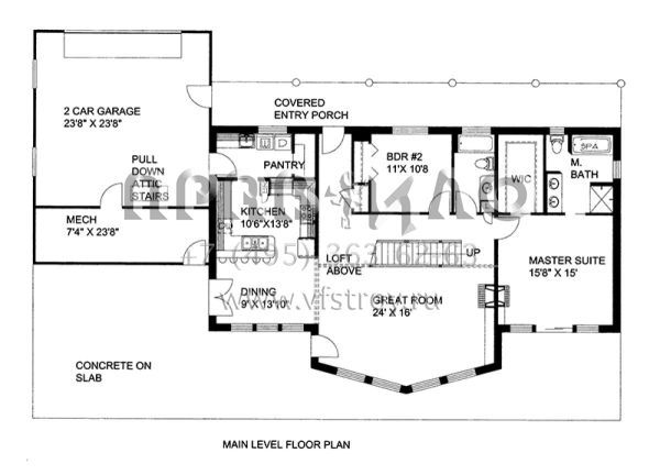 Проект одноэтажного дома с гаражом на две машины в современном стиле S5-193 (039-00583)