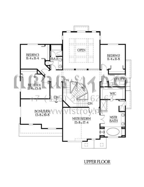 Проект двухэтажного дома с гаражом на три и более машин в скандинавском стиле S5-320 (341-00133)