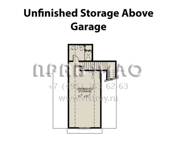 Проект одноэтажного дома с гаражом на три и более машин в стиле Ранчо S5-364 (402-01665)