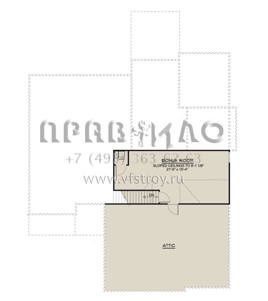 Проект одноэтажного дома с гаражом на три и более машин в американском стиле S5-216 (5032-00143)