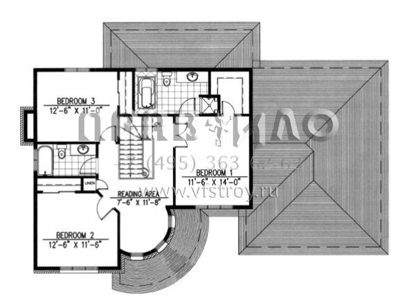 Проект двухэтажного дома с гаражом на две машины в английском стиле S5-196 (1785-00069)