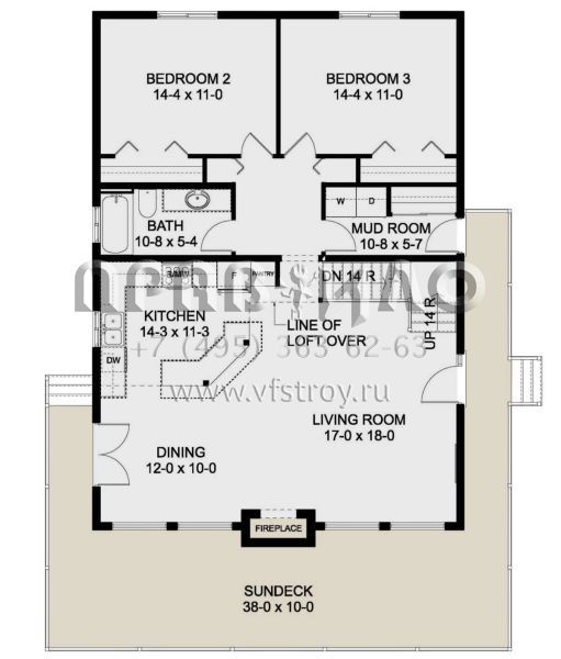 Проект двухэтажного дома без гаража в стиле Шале S5-178 (2699-00005)