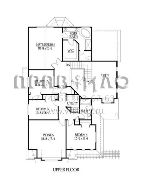 Проект двухэтажного дома с гаражом на три и более машин в скандинавском стиле S5-426 (341-00211)
