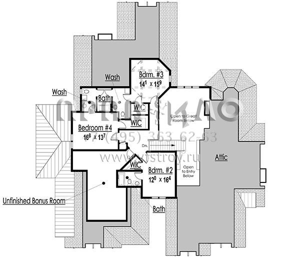 Проект двухэтажного дома с гаражом на две машины в американском стиле S5-388 (7806-00017)