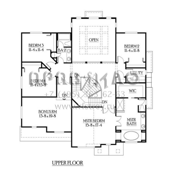 Проект двухэтажного дома с гаражом на три и более машин в скандинавском стиле S5-412 (341-00232)