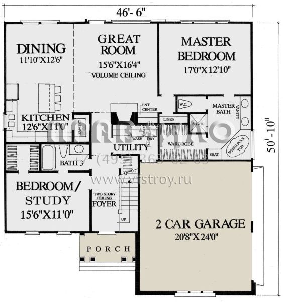 Проект двухэтажного дома с гаражом на две машины в современном стиле S5-214 (7922-00244)