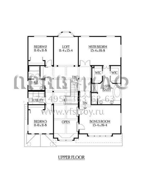 Проект двухэтажного дома с гаражом на три и более машин в скандинавском стиле S5-283 (341-00104)