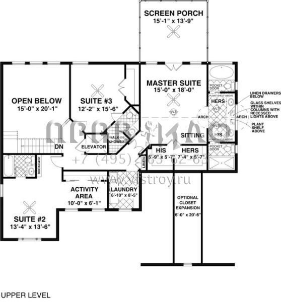Проект двухэтажного дома с гаражом на три и более машин в американском стиле S5-274 (036-00171)