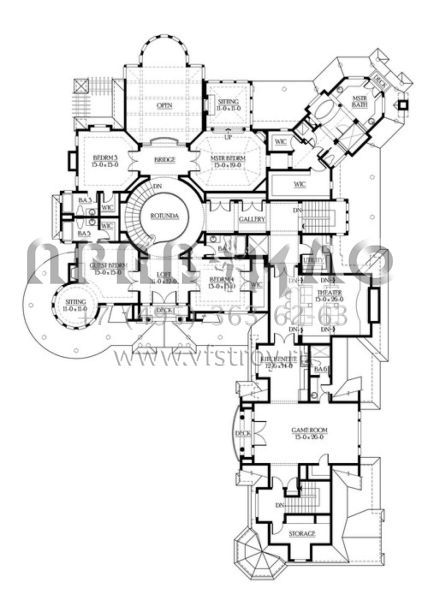Проект двухэтажного дома с гаражом на три и более машин в американском стиле S5-734 (341-00296)