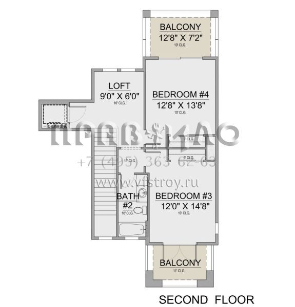 Проект двухэтажного дома с гаражом на три и более машин в современном стиле S5-298 (5565-00115)