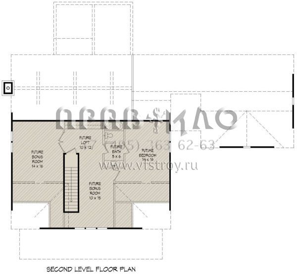 Проект одноэтажного дома с гаражом на две машины в стиле Ранчо S5-211 (940-00158)