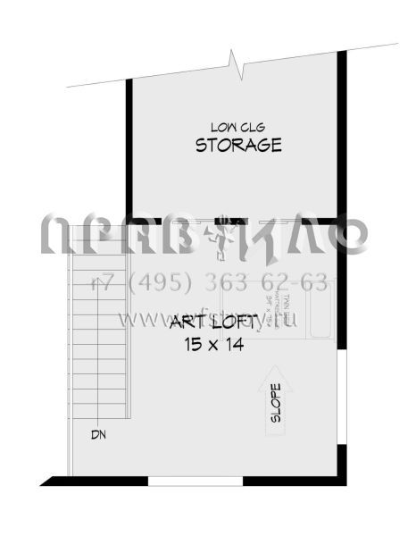 Проект трехэтажного дома с гаражом на две машины в современном стиле S5-155 (940-00488)