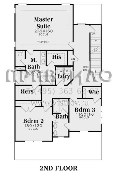 Проект двухэтажного дома с гаражом на две машины в американском стиле S5-210 (009-00286)