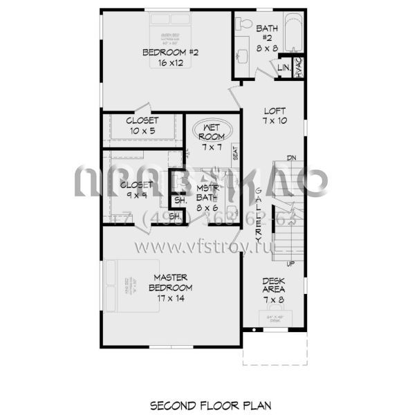 Проект трехэтажного дома без гаража в современном стиле S5-272 (940-00712)