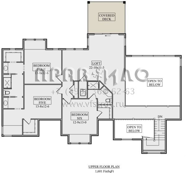 Проект двухэтажного дома с гаражом на три и более машин в американском стиле S5-415 (5631-00235)