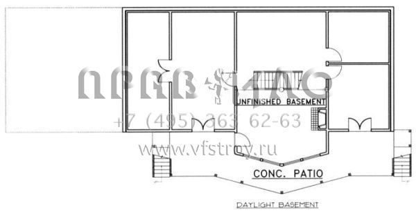Проект двухэтажного дома с гаражом на две машины в скандинавском стиле S5-254 (039-00377)