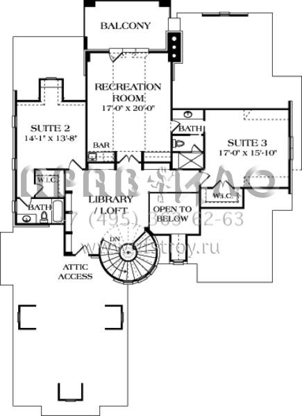 Проект двухэтажного дома с гаражом на две машины в современном стиле S5-399 (3323-00437)