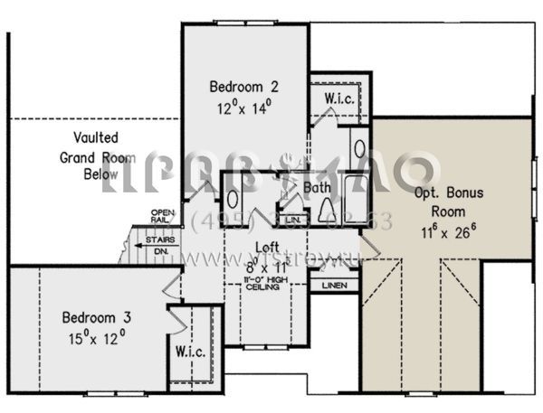 Проект двухэтажного дома с гаражом на две машины в стиле Ранчо S5-251 (8594-00244)