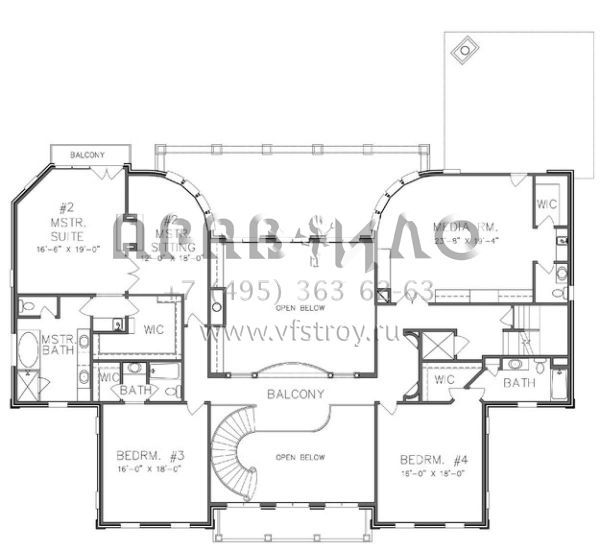 Проект двухэтажного дома с гаражом на три и более машин в современном стиле S5-660 (6819-00009)