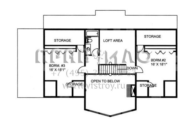 Проект двухэтажного дома с гаражом на две машины в скандинавском стиле S5-243 (039-00530)