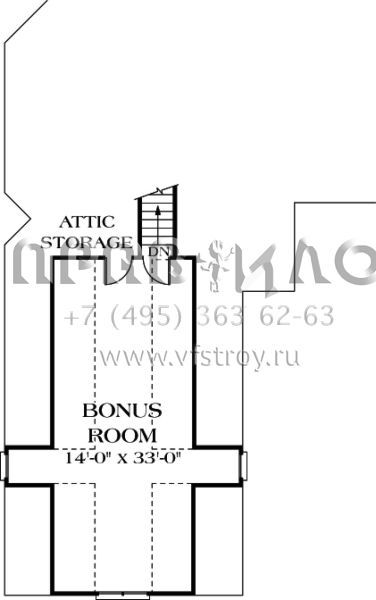 Проект двухэтажного дома с гаражом на две машины в стиле Ранчо S5-321 (3323-00147)