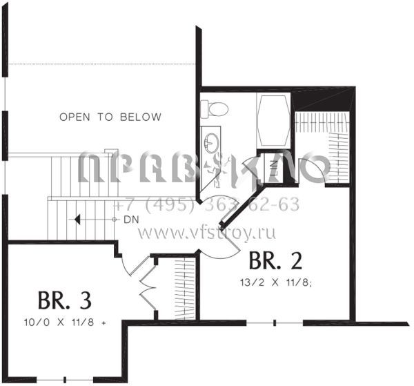 Проект двухэтажного дома с гаражом на две машины в английском стиле S5-177 (2559-00200)