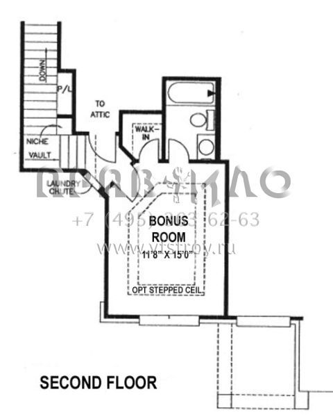 Проект одноэтажного дома с гаражом на две машины в стиле Ранчо S5-207 (4766-00049)