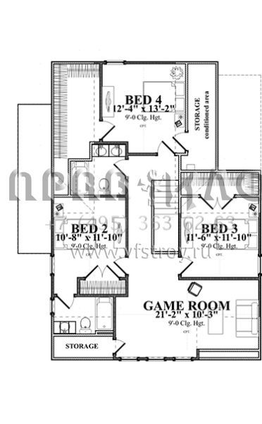 Проект двухэтажного дома с гаражом на две машины в американском стиле S5-252 (1070-00248)