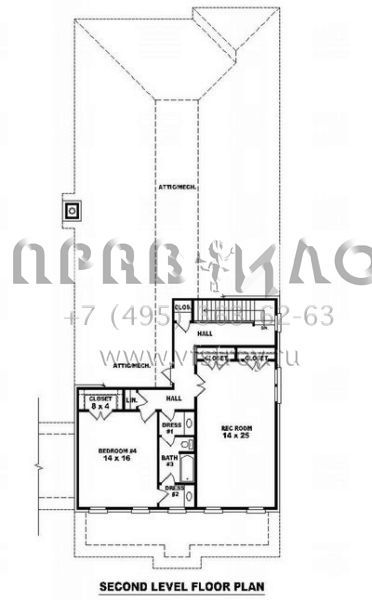 Проект двухэтажного дома с гаражом на две машины в стиле Ранчо S5-320 (053-01668)