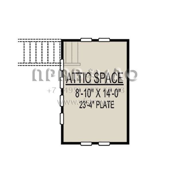 Проект одноэтажного дома с гаражом на три и более машин в английском стиле S5-373 (9300-00029)