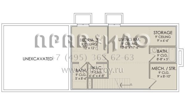 Проект двухэтажного дома с гаражом на две машины в современном стиле S5-155 (6422-00012)
