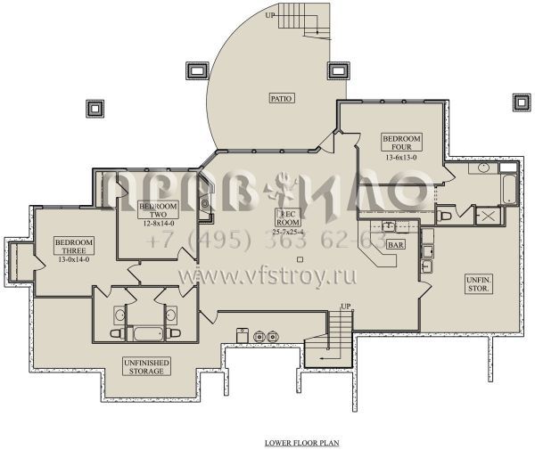 Проект двухэтажного дома с гаражом на три и более машин в американском стиле S5-319 (5631-00247)