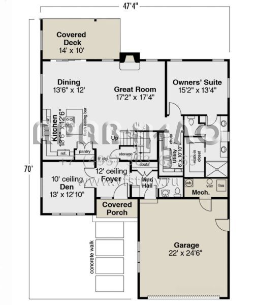 Проект двухэтажного дома с гаражом на две машины в современном стиле S5-227 (035-00969)