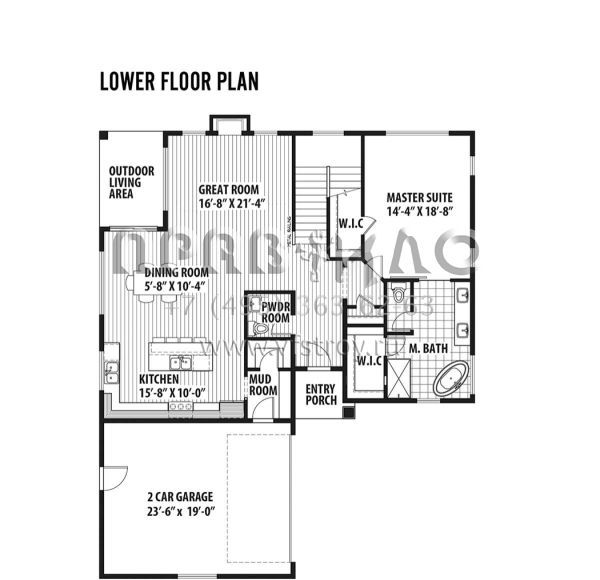 Проект двухэтажного дома с гаражом на две машины в современном стиле S5-283 (9488-00004)