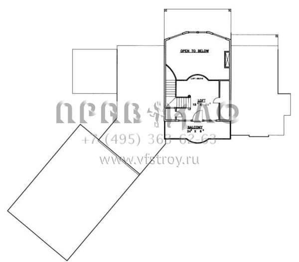 Проект двухэтажного дома с гаражом на три и более машин в современном стиле S5-371 (039-00503)