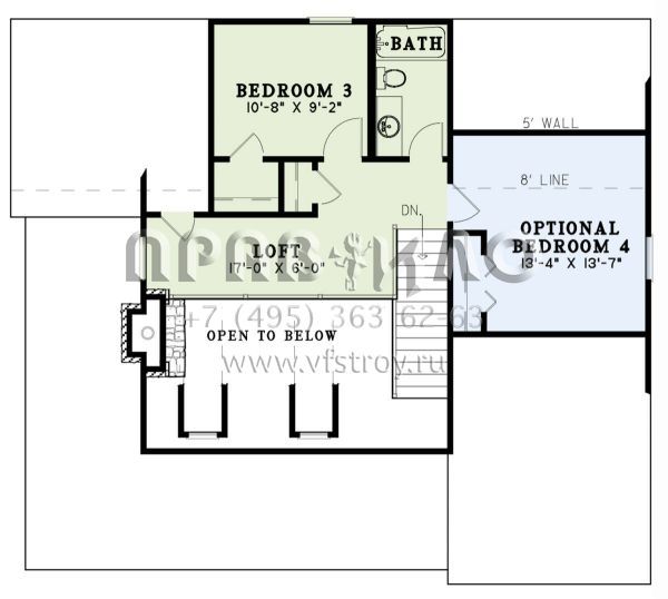 Проект двухэтажного дома без гаража в современном стиле S5-137 (110-01096)